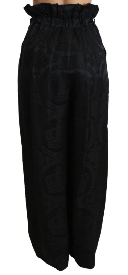 Dolce & Gabbana - Elegant High Waist Wide Leg Pants