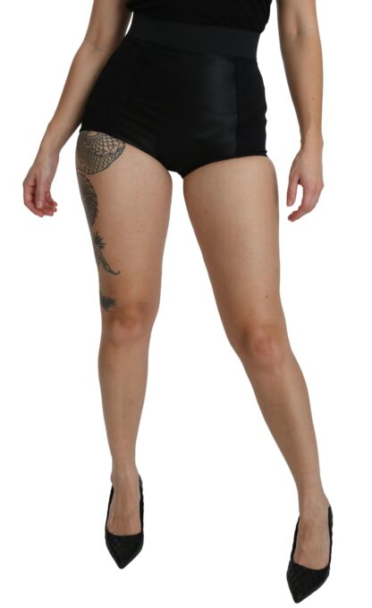 Dolce & Gabbana - Elegant High Waist Black Hot Pants