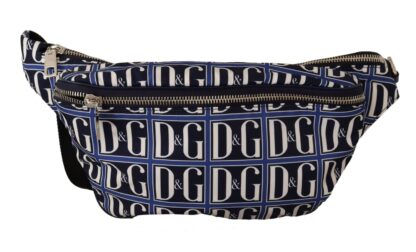 Dolce & Gabbana - Chic Blue Logo Mania Fanny Belt Bag