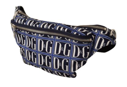 Dolce & Gabbana - Chic Blue Logo Mania Fanny Belt Bag