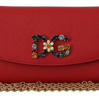 Dolce & Gabbana - Elegant Red Leather Bifold Continental Wallet