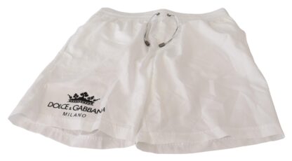 Dolce & Gabbana - Regal Crown Swim Trunks - Chic Beachwear