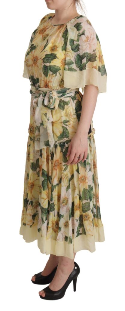 Dolce & Gabbana - Elegant Floral Silk Maxi Dress