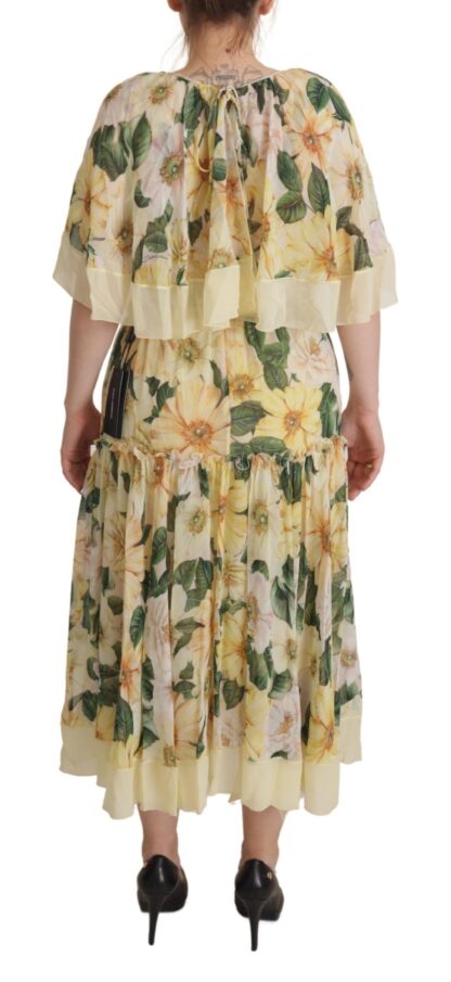 Dolce & Gabbana - Elegant Floral Silk Maxi Dress