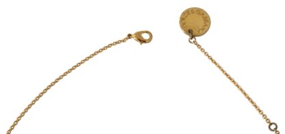 Dolce & Gabbana - Gold-Toned Crystal Cat Charm Necklace