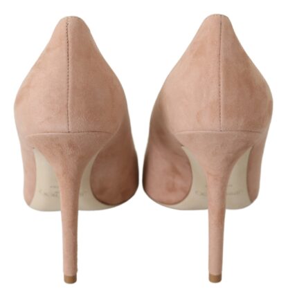 Jimmy Choo - Crystal Embellished Powder Pink Pumps