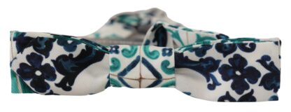 Dolce & Gabbana - Elegant Silk Majolica Bow Tie