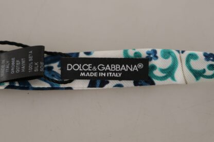 Dolce & Gabbana - Elegant Silk Majolica Bow Tie