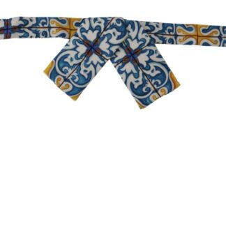 Dolce & Gabbana - Majolica Print Silk Bow Tie