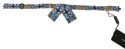 Dolce & Gabbana - Majolica Print Silk Bow Tie Luxury Neckwear