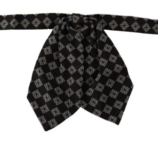 Dolce & Gabbana - Regal Crown Pattern Silk Bow Tie