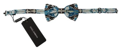 Dolce & Gabbana - Elegant Silk Bow Tie in Light Blue