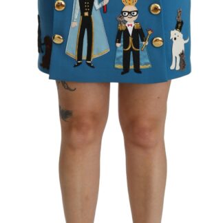 Dolce & Gabbana - Elegant Wool High-Waist Knee-Length Skirt