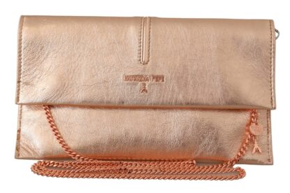 Patrizia Pepe - Elegant Rose Gold Leather Shoulder Bag