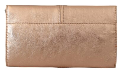 Patrizia Pepe - Elegant Rose Gold Leather Shoulder Bag