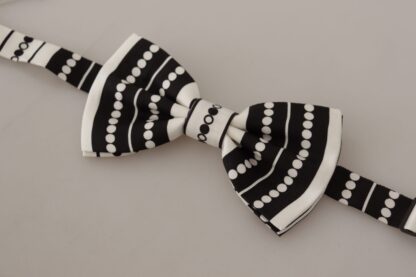 Dolce & Gabbana - Elegant Polka Dot Silk Bow Tie