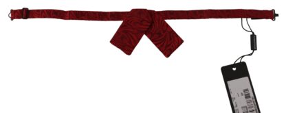 Dolce & Gabbana - Elegant Silk Red Bow Tie