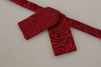 Dolce & Gabbana - Elegant Silk Red Bow Tie