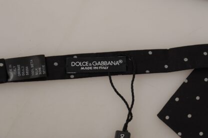 Dolce & Gabbana - Elegant Polka Dot Silk Bow Tie