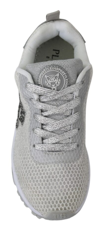 Plein Sport - Silver Polyester Gretel Sneakers Shoes