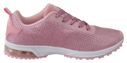 Plein Sport - Pink Blush Polyester Gretel Sneakers Shoes