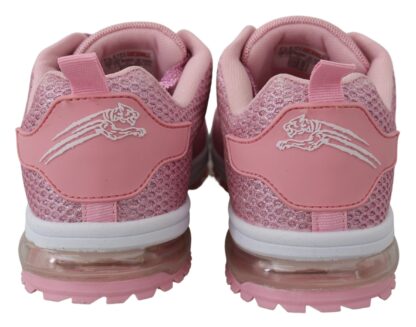 Plein Sport - Pink Blush Polyester Gretel Sneakers Shoes