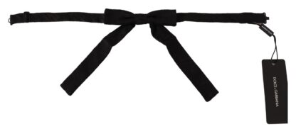 Dolce & Gabbana - Elegant Black Silk Bow Tie