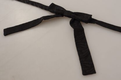 Dolce & Gabbana - Elegant Black Silk Bow Tie