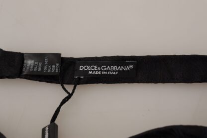 Dolce & Gabbana - Elegant Black Silk Bow Tie