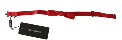 Dolce & Gabbana - Silk Red Tied Bow Tie Classic Elegance