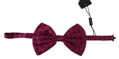 Dolce & Gabbana - Elegant Pink Silk Bow Tie