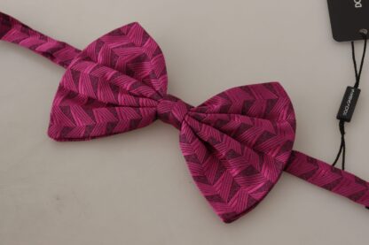 Dolce & Gabbana - Elegant Pink Silk Bow Tie