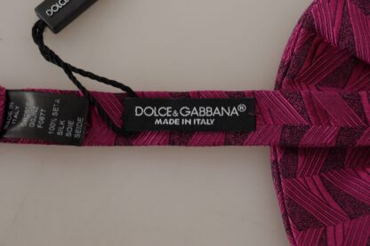 Dolce & Gabbana - Elegant Pink Silk Bow Tie