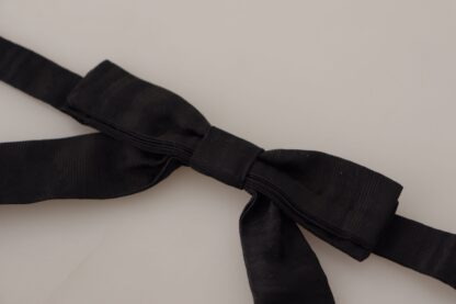 Dolce & Gabbana - Elegant Silk Black Bow Tie