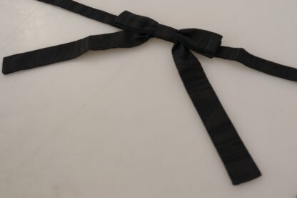 Dolce & Gabbana - Elegant Silk Black Bow Tie