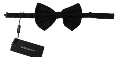 Dolce & Gabbana - Elegant Silk Black Bow Tie