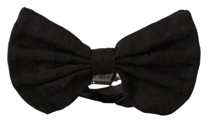 Dolce & Gabbana - Elegant Silk Black Bow Tie