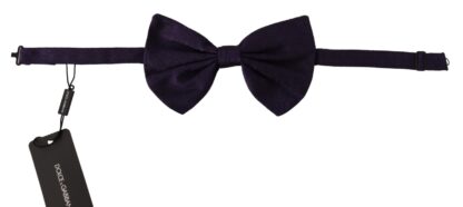 Dolce & Gabbana - Elegant Blue Silk Bow Tie