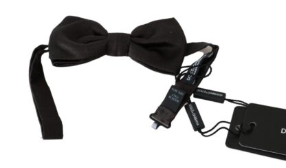 Dolce & Gabbana - Elegant Brown Dotted Silk Bow Tie