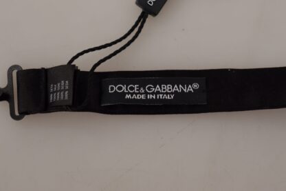 Dolce & Gabbana - Elegant Gray Silk Bow Tie