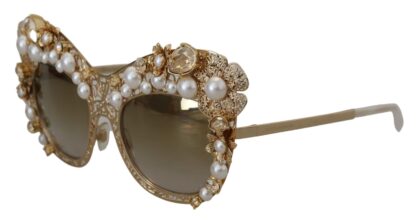 Dolce & Gabbana - Ortensia Embellished Gold Sunglasses