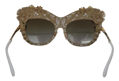 Dolce & Gabbana - Ortensia Embellished Gold Sunglasses