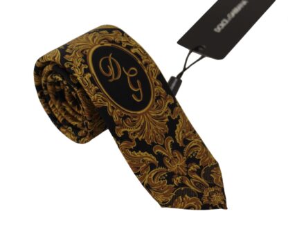 Dolce & Gabbana - Elegant Gold Silk Tie