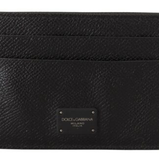 Dolce & Gabbana - Elegant Leather Coin Wallet With Keyring