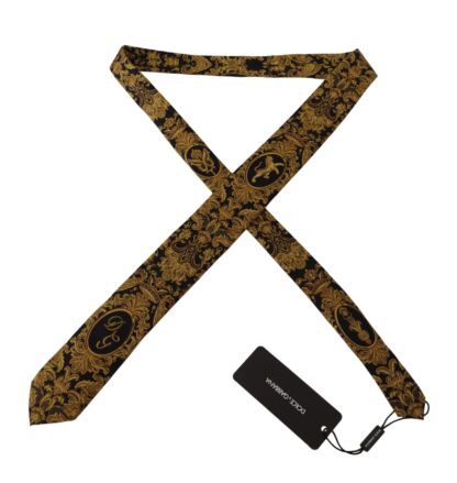 Dolce & Gabbana - Elegant Gold Silk Tie