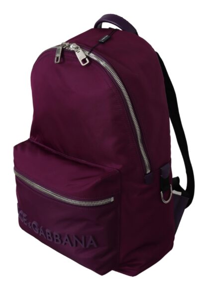 Dolce & Gabbana - Elegant Maroon Nylon Backpack Bag