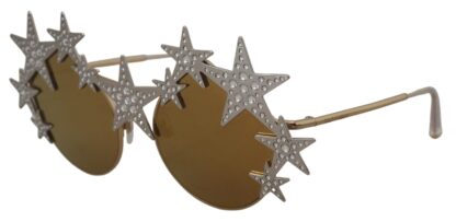 Dolce & Gabbana - Gold Star Crystal Embellished Sunglasses