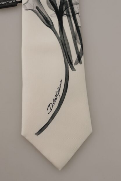 Dolce & Gabbana - Exquisite Silk Bow Tie in Classic White