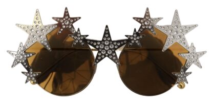 Dolce & Gabbana - Gold Star Crystal Embellished Sunglasses