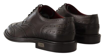 Dolce & Gabbana - Elegant Black Leather Derby Shoes